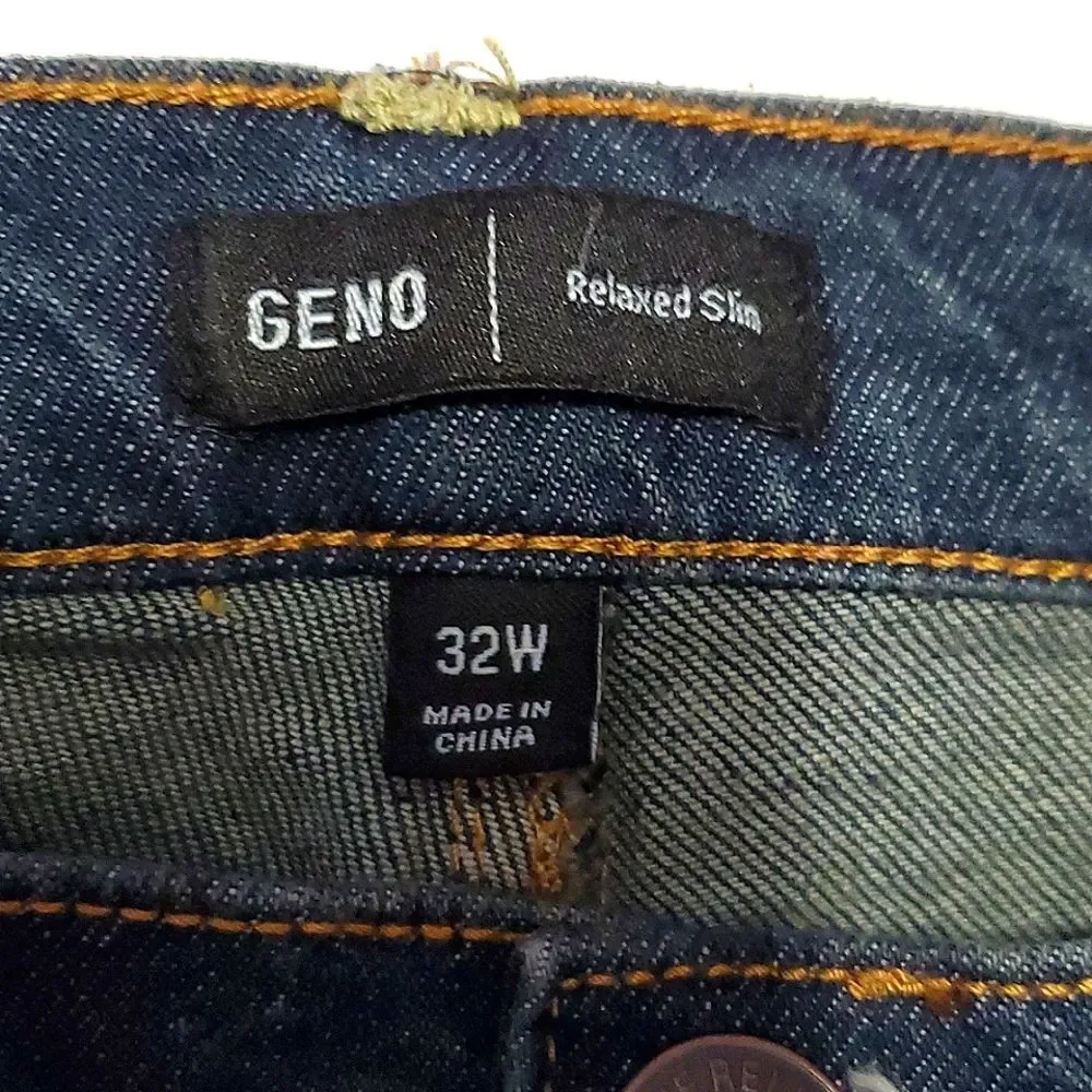 NEW True Religion Geno Relax Slim Dark Wash Straight Leg Jeans 32W